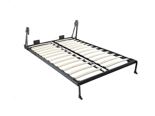 Expandable solid wood bed frame for small bedroom wall beds