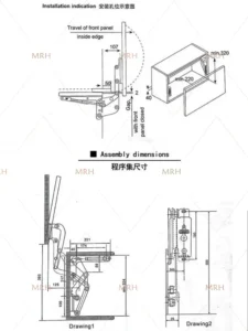 柜体缓冲垫隆起拉力