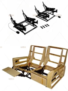 Manual massage chair hardware iron frame mechanism.