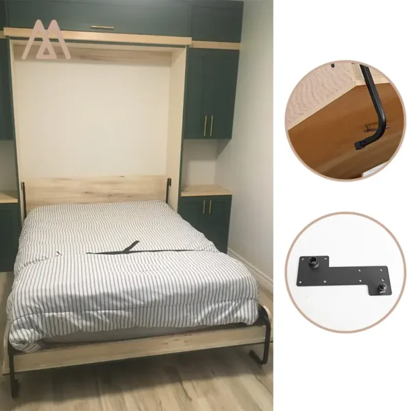 Finished Murphy Bed Hardware Kit Installation