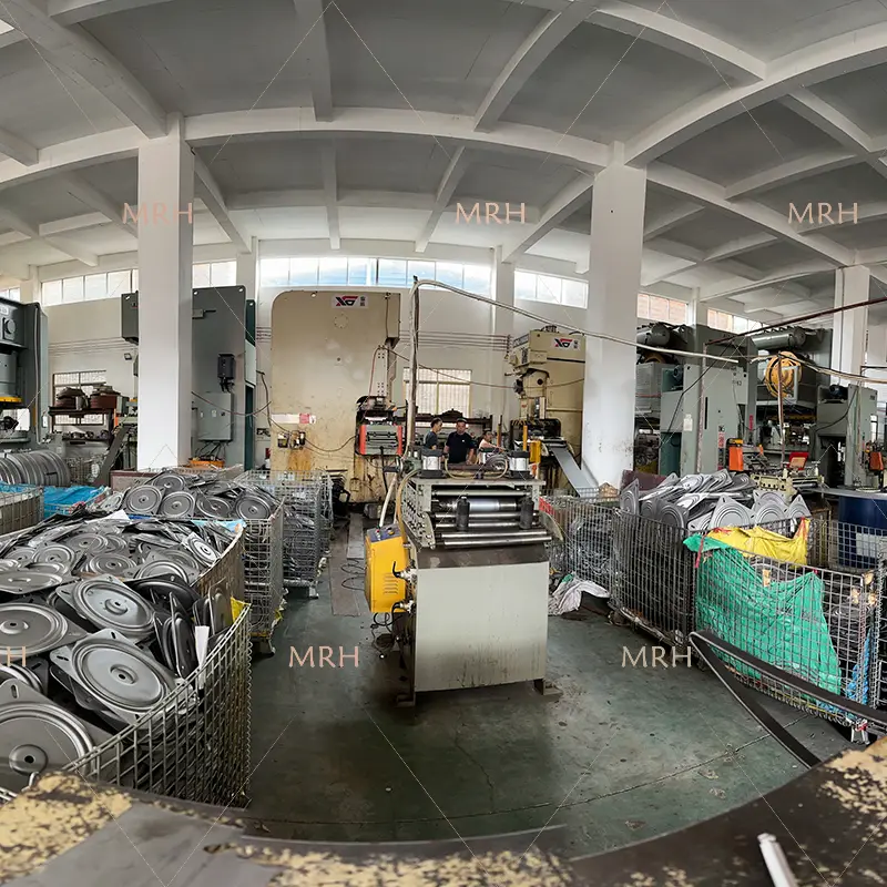 360 degree rotating disc production workshop