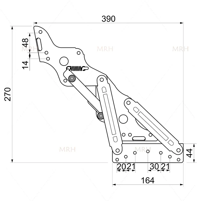 Bed hinge drawings