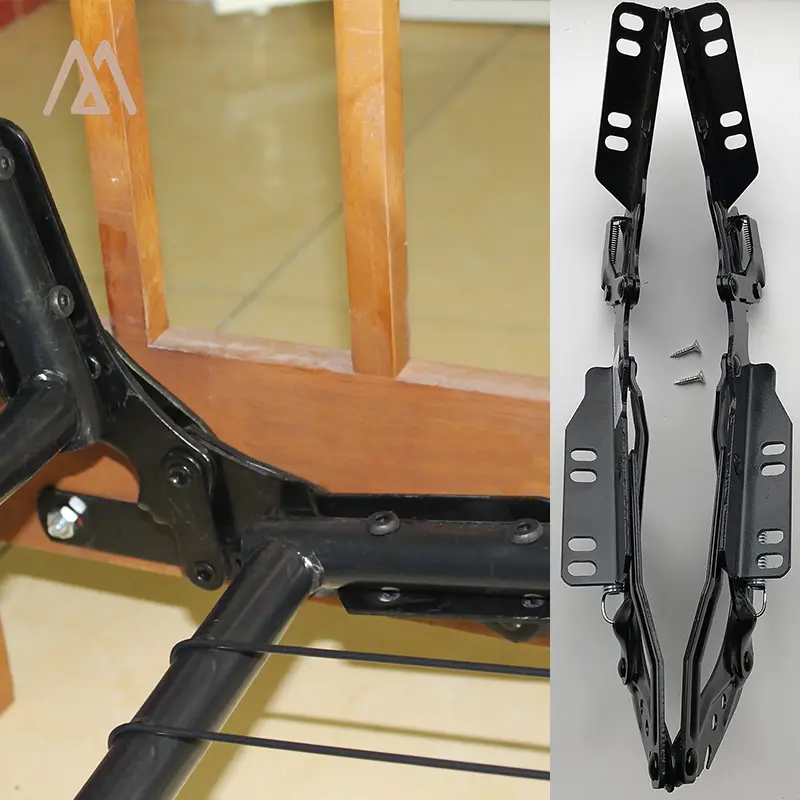 Adjusting sofa hinges