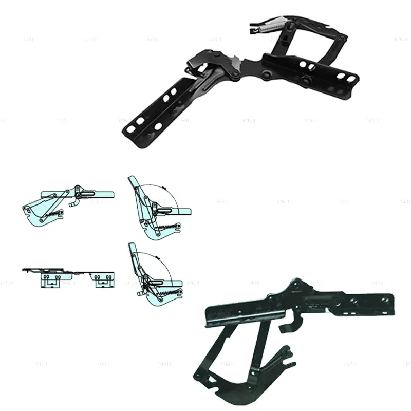 Demonstration of the use of lifting hinges