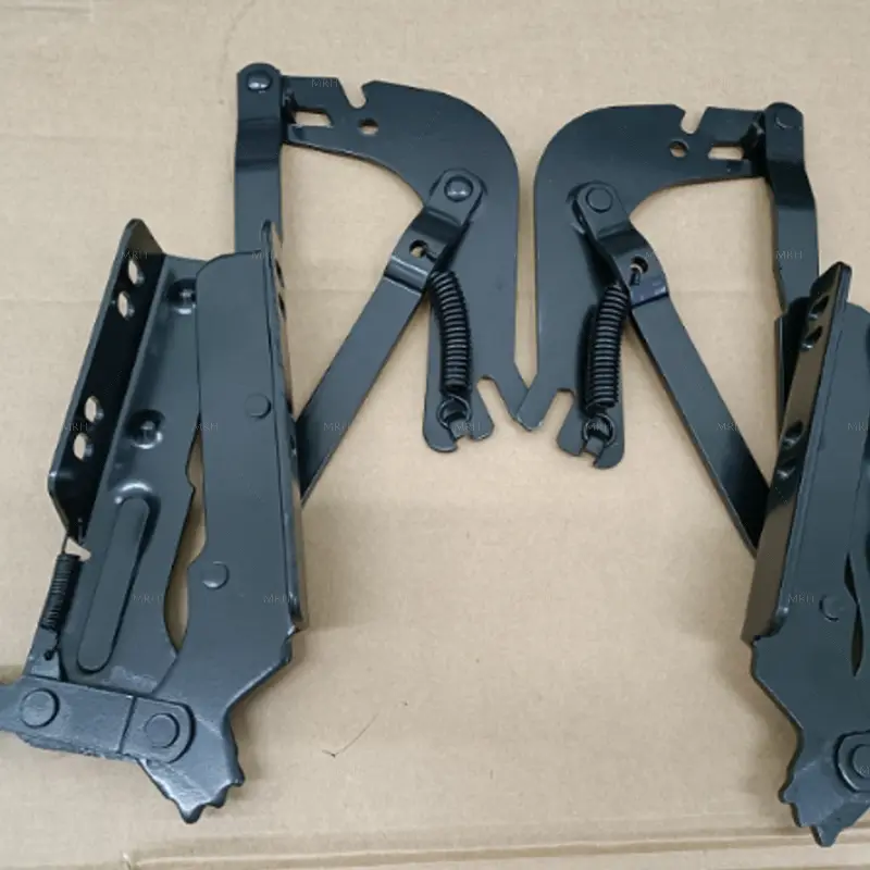 Real shot of sofa bed hinge