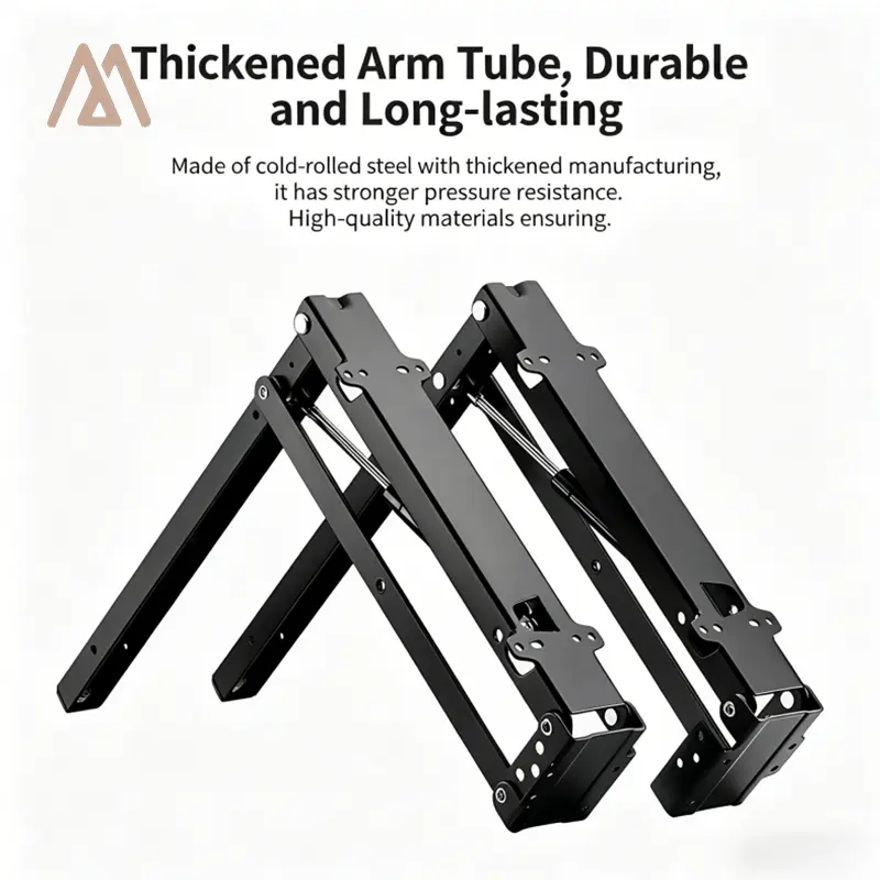 Folding hardware bracket for shoe-changing stools